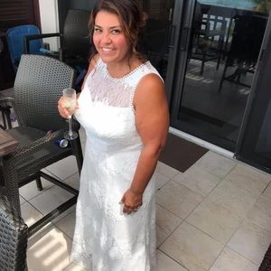 Lace, Open Back Wedding Dress